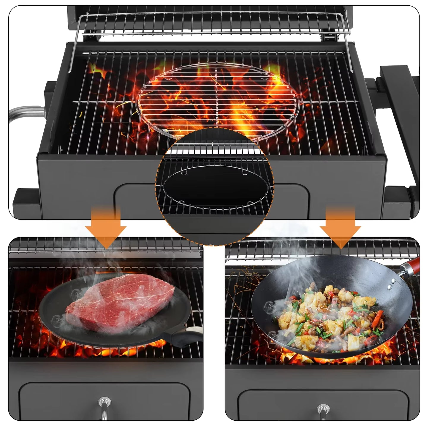 Houston - BBQ grill füstölővel